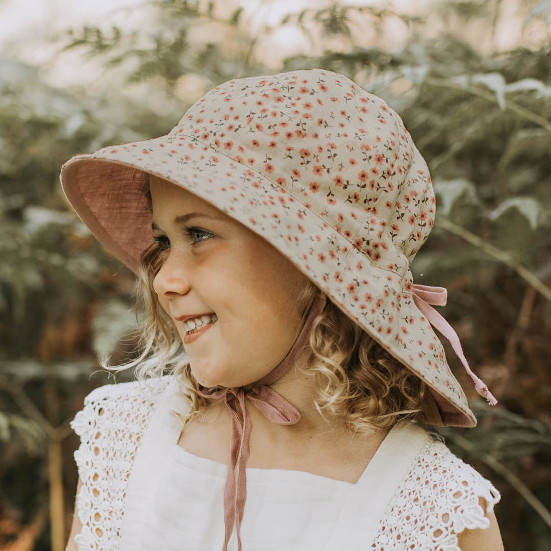 Bedhead Hats Heritage Sun Hat girls side view